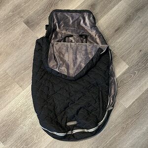 Black Quilted BundleMe stroller footmuff